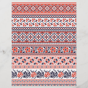 Muster für Kreuzstiche Flyer