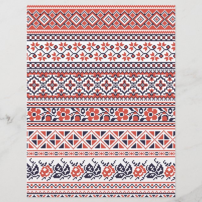 Muster für Kreuzstiche Flyer (Vorne)