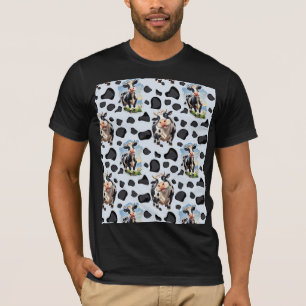 Muster für Kuhmuster T-Shirt