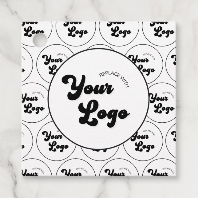 Muster für kundenspezifische Logos Preis Unternehm Geschenkanhänger (Vorderseite)