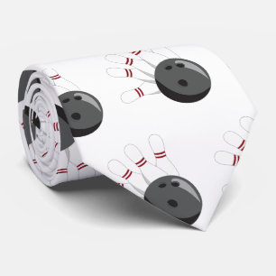 Muster für kundenspezifisches Bowling Ball & Butto Krawatte