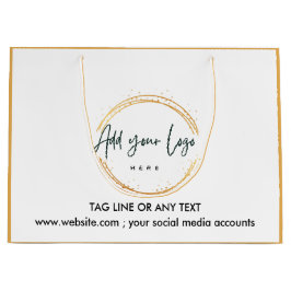 Muster für kundenspezifisches Firmenlogo Text Werb Große Geschenktüte