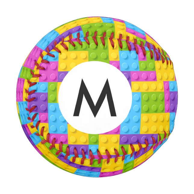 Muster für Kunststoffkonstruktionsblöcke Baseball (Vorderseite Links)