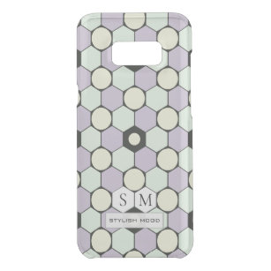 Muster für Lavendel- und Minzhexagons und Kreise Get Uncommon Samsung Galaxy S8 Plus Hülle