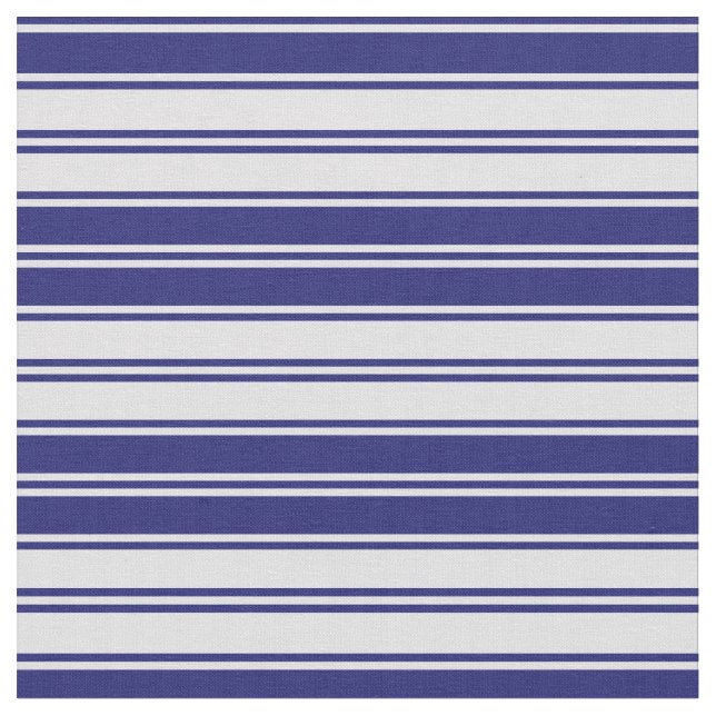 Muster für Lavender & Midnight Blue Stripes Stoff (Nahaufnahme)