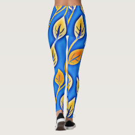 Muster für lebendige ColorVista-Blätter Leggings