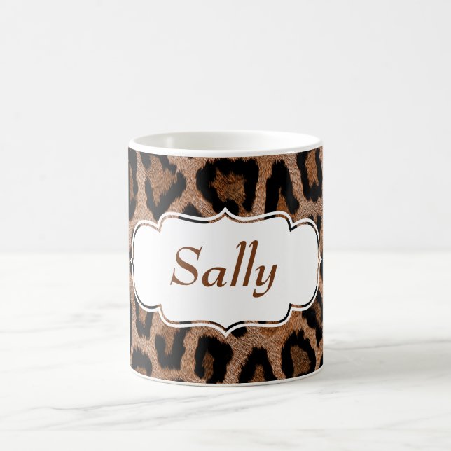 Muster für Leopard-Pelz Kaffeetasse (Mittel)