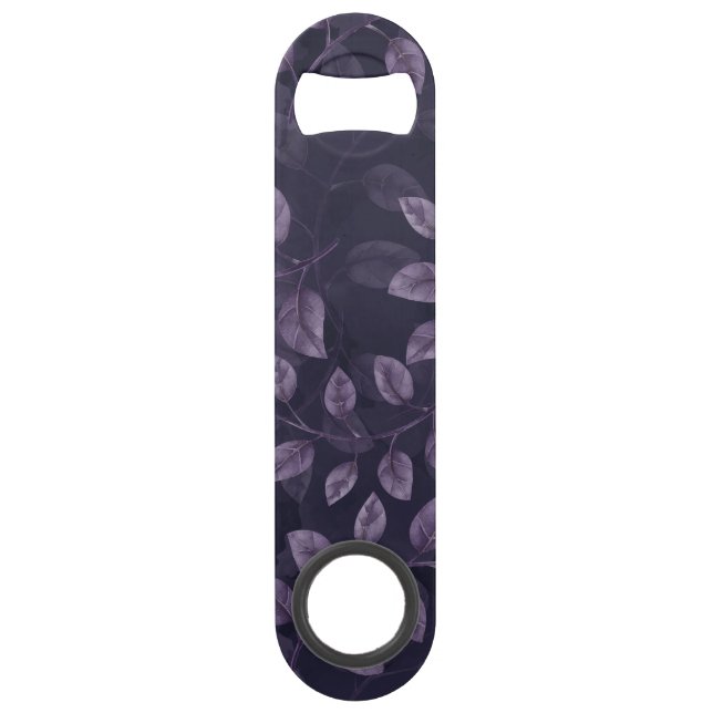 Muster für Lila Blätter Speed Flaschenöffner (Vorderseite)