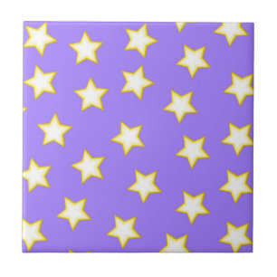 Muster für Lila geometrische Sterne Fliese