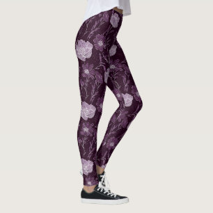 Muster für lila Glitzer Leggings