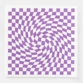 Muster für lila und weiße Karton Serviette