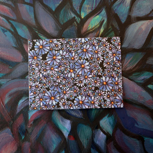 Muster für lila Wildblume Postkarte