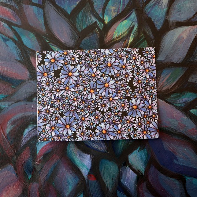 Muster für lila Wildblume Postkarte (Von Creator hochgeladen)