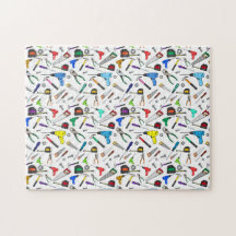 Muster für lustige Tools und Hardware-Illustration