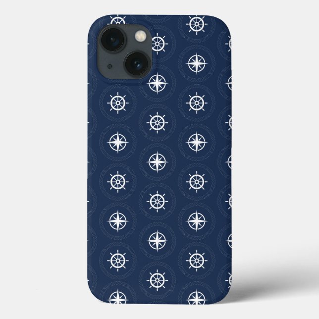 Muster für Maritime Werkzeuge Case-Mate iPhone Hülle (Rückseite)