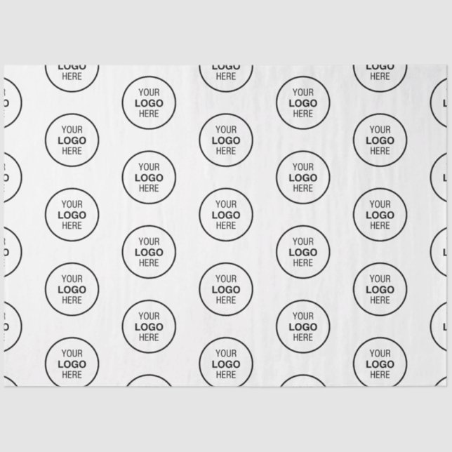 Muster für Markenbezeichnungen Moderne Eleganz Seidenpapier (Vorderseite)