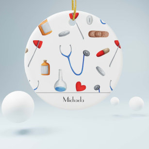 Muster für medizinische Geräte für Ärzte und Krank Keramik Ornament