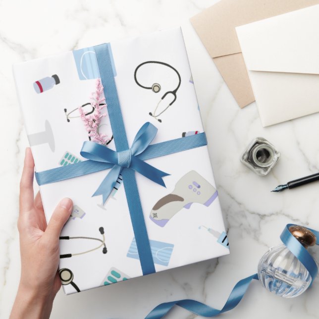 Muster für medizinische Versorgung Geschenkpapier (Schenken)