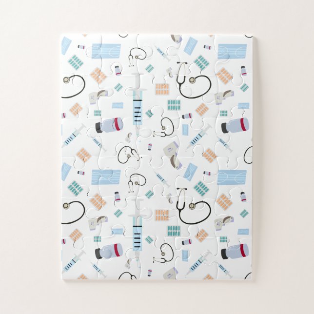 Muster für medizinische Versorgung Puzzle (Vertikal)