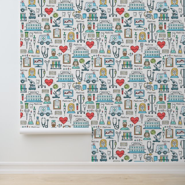 Muster für medizinisches Design Tapete (Anwendung)