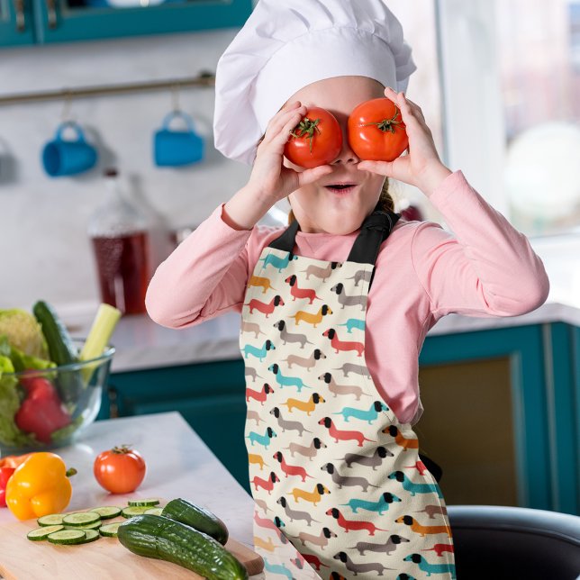 Muster für mehrfarbige Hunde Schürze (apron
)