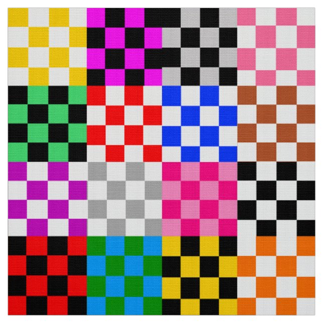 Muster für mehrfarbige Patchwork-Karo Stoff (Muster)