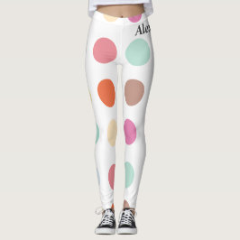 Muster für mehrfarbige Punkte Leggings