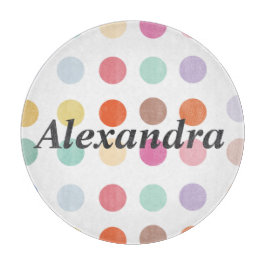 Muster für mehrfarbige Punkte Schneidebrett