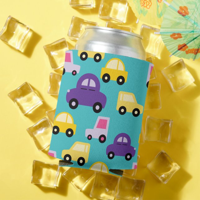 Muster für mehrfarbige Spielzeugautos Dosenkühler (In Situ Sommer)