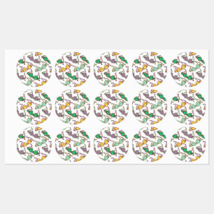 Muster für mehrfarbiges BH Etiketten