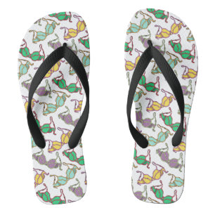 Muster für mehrfarbiges BH Flip Flops