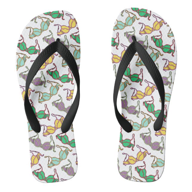 Muster für mehrfarbiges BH Flip Flops (Fußbett)