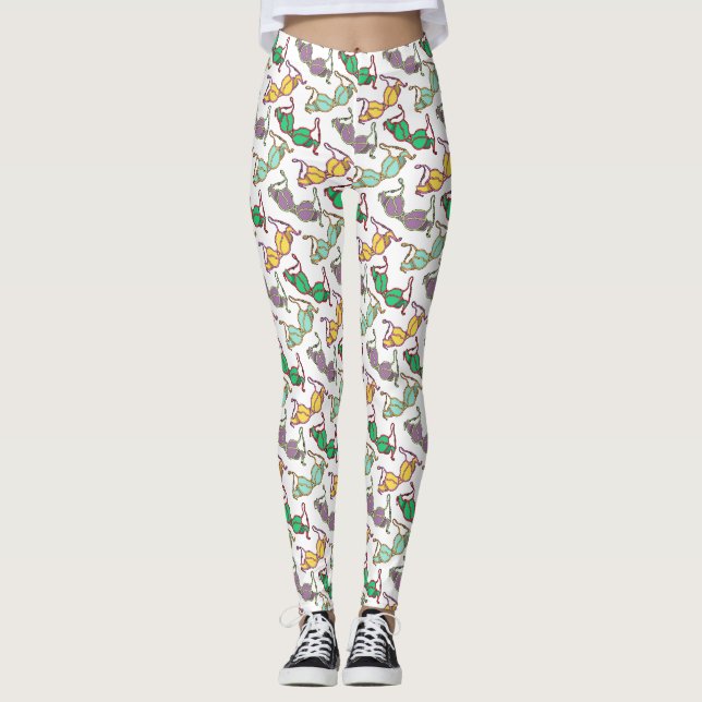 Muster für mehrfarbiges BH Leggings (Vorderseite)