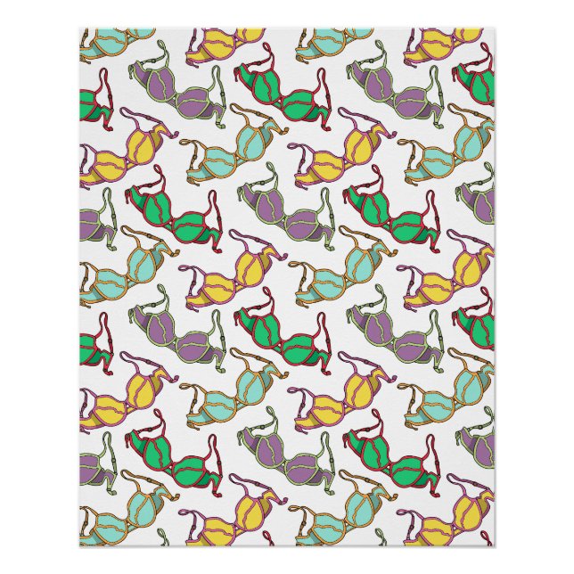 Muster für mehrfarbiges BH Poster (Vorderseite)