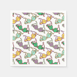 Muster für mehrfarbiges BH Serviette