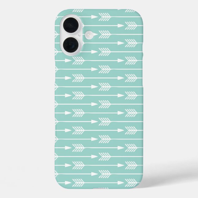Muster für Minze grüne Pfeile Case-Mate iPhone Hülle (Rückseite)