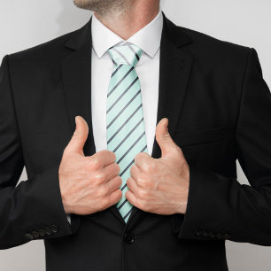 Muster für Minze und blaue Streifen Krawatte