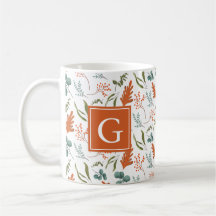 Muster für Monogram Whimsical Fall Botanicals