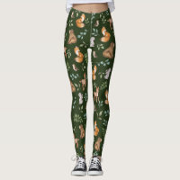 Muster für Moody Green Woodland Forest Animals