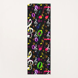 Muster für musikalische Symbole Yogamatte