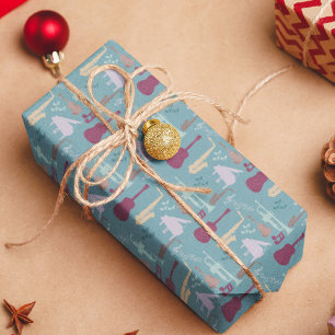 Muster für Musikinstrumente Geschenkpapier