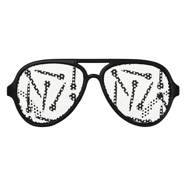 Muster für Nadeln Partybrille (Vorderseite)