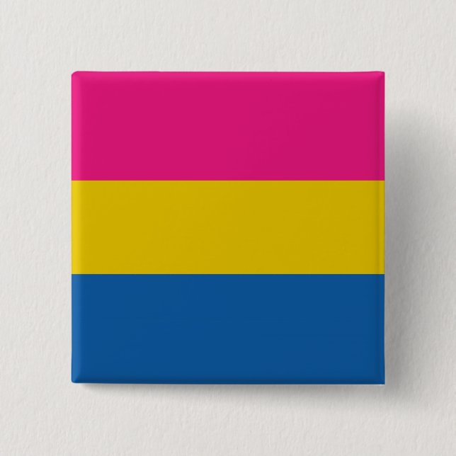 Muster für nahtlos wiederholte Pansexual-Pride-Fla Button (Vorderseite)