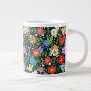 Muster für nahtlose Blume Jumbo-Tasse