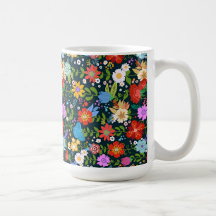 Muster für nahtlose Blume Kaffeetasse