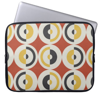 Muster für nahtlose geometrische Farbkreise Laptopschutzhülle