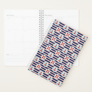 Muster für Nautische Streifen und Punkte Planer