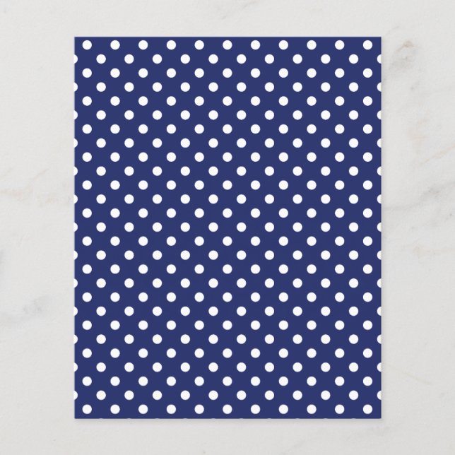 Muster für Navy-Blue-Polka-Punkte (Vorderseite)