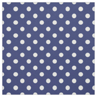 Muster für Navy-Blue-Polka-Punkte Stoff