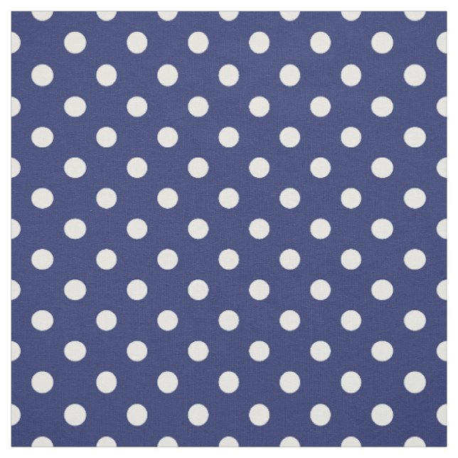 Muster für Navy-Blue-Polka-Punkte Stoff (Muster)